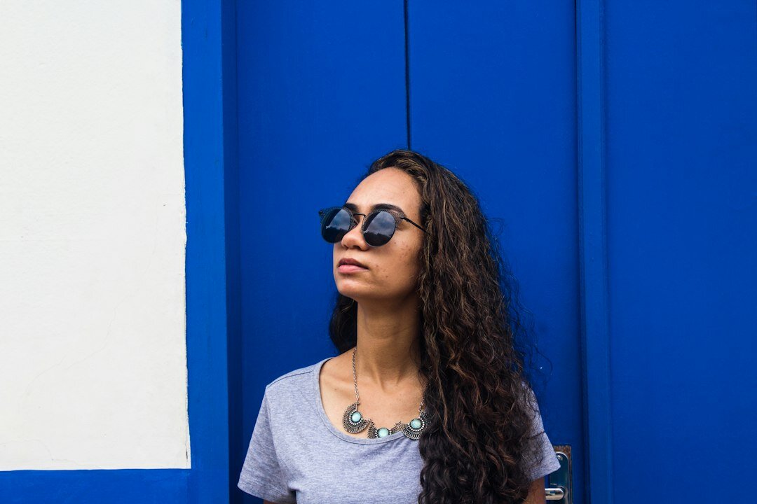 Brazilian woman speaking confidently during a presentation