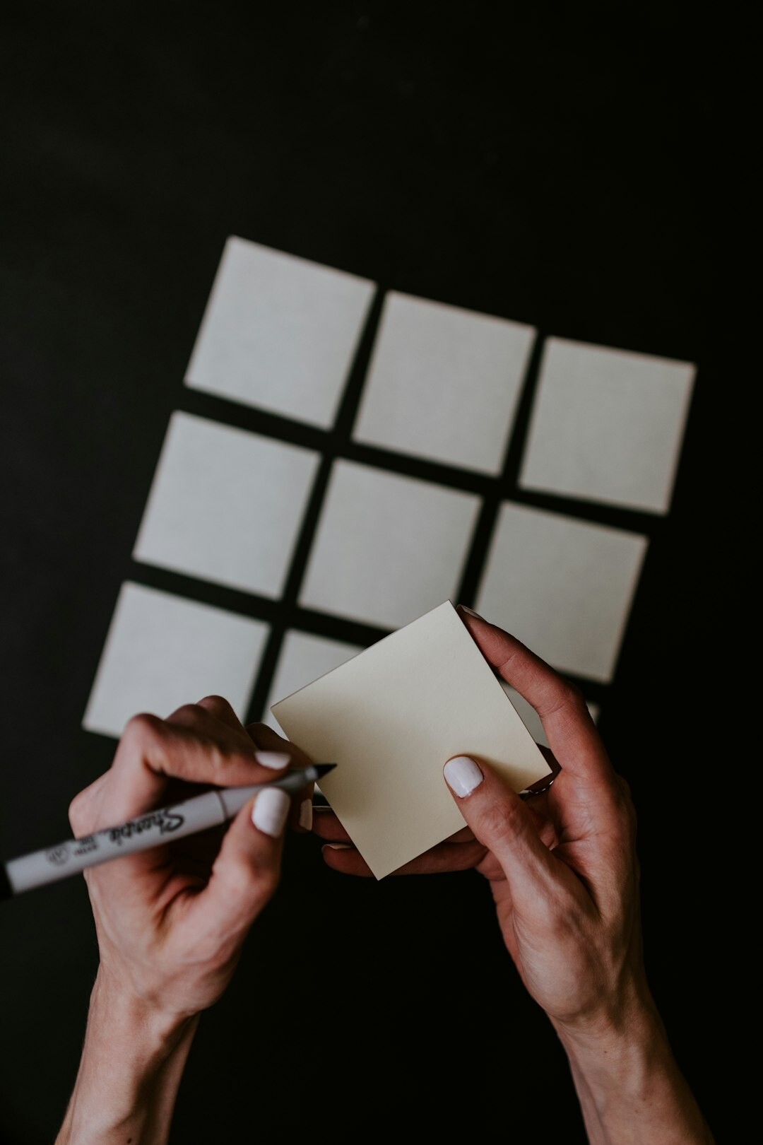person writing notes